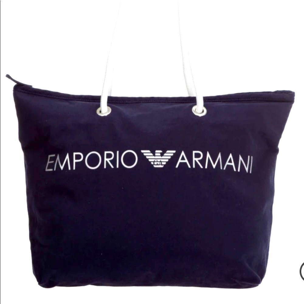 Armani beach bag!